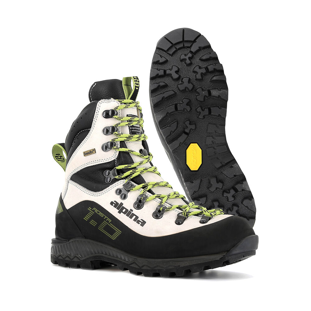 Vibram Sole Alpina Aosta Erkek Yürüyüş Ayakkabısı Siyah/Beyaz,BO7284196